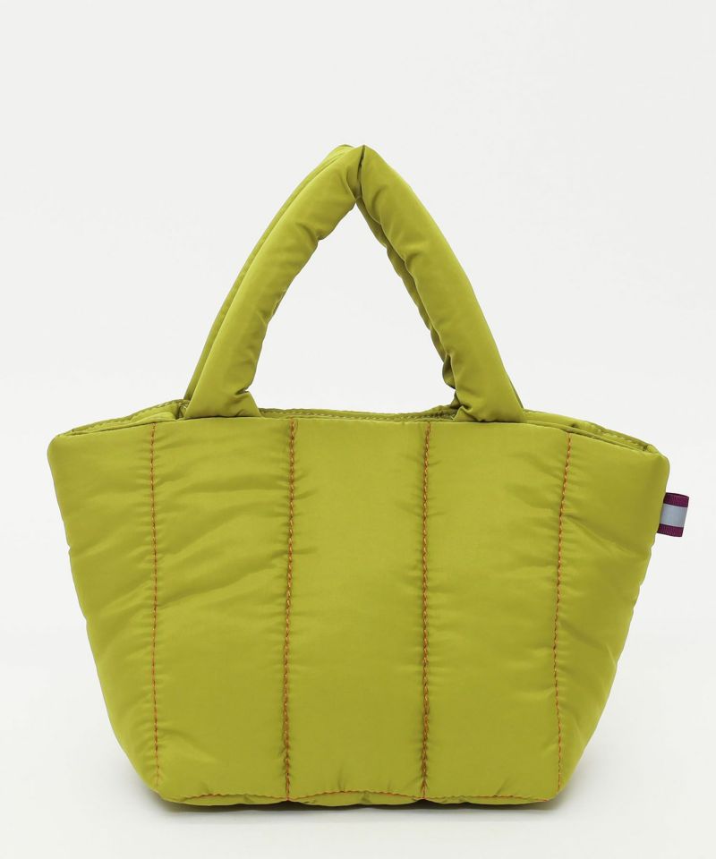 日本 COOCO - 衍縫鋪棉雲朵手提包-亮橘 (W20*H18*D14cm)