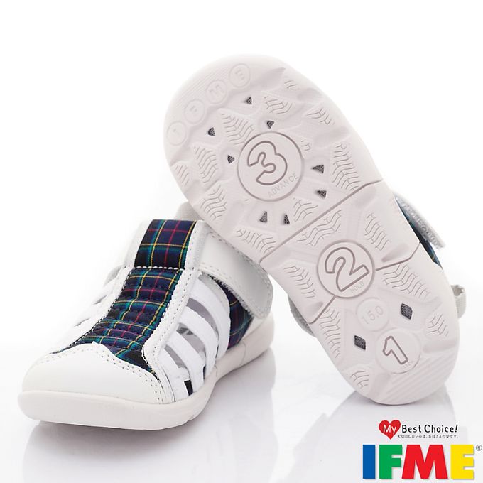 日本IFME - 水涼機能童鞋-IF20-341712白(中小童段)-水涼鞋-白