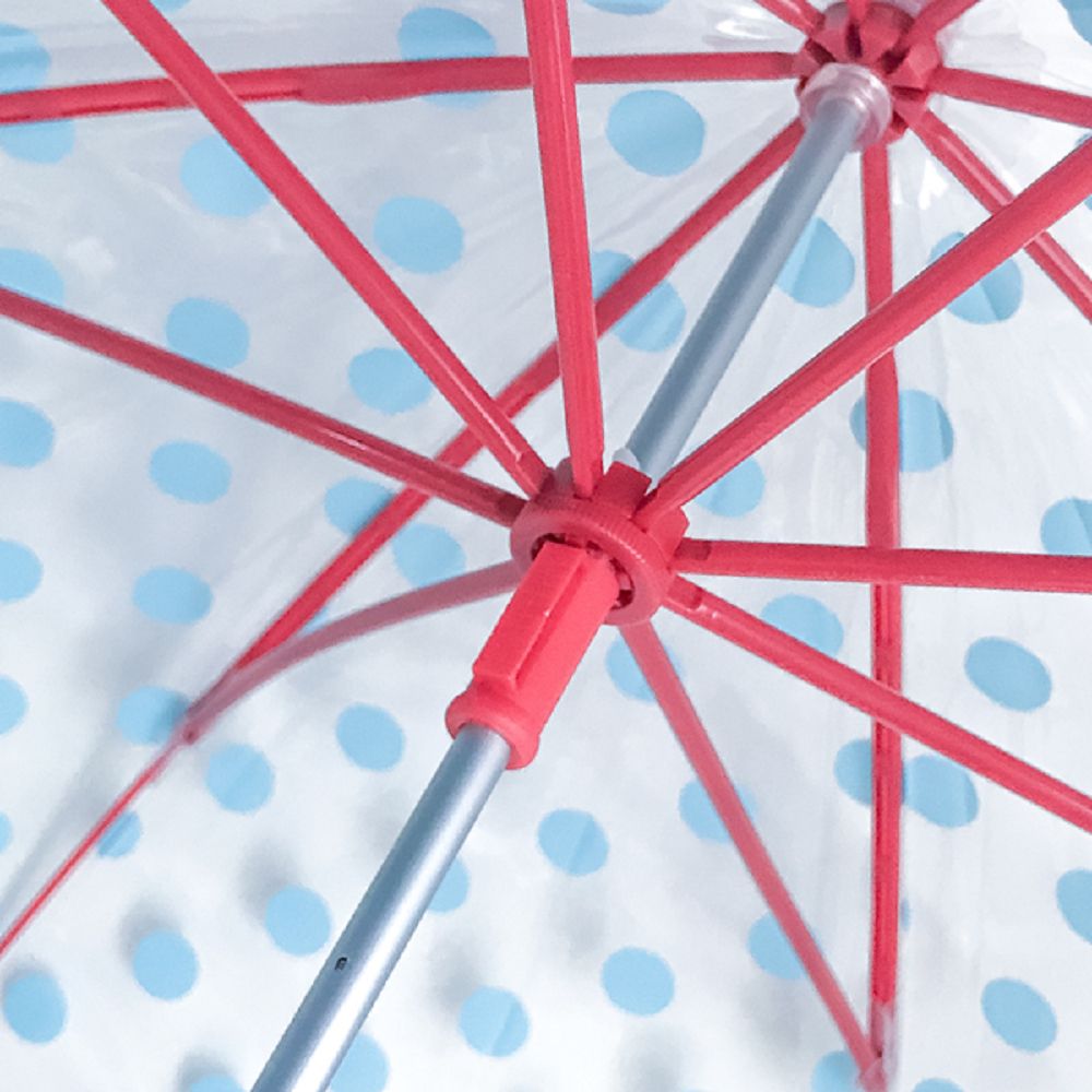 日本Caetla - Evereon 可替換式環保輕量傘-水玉點點-天藍