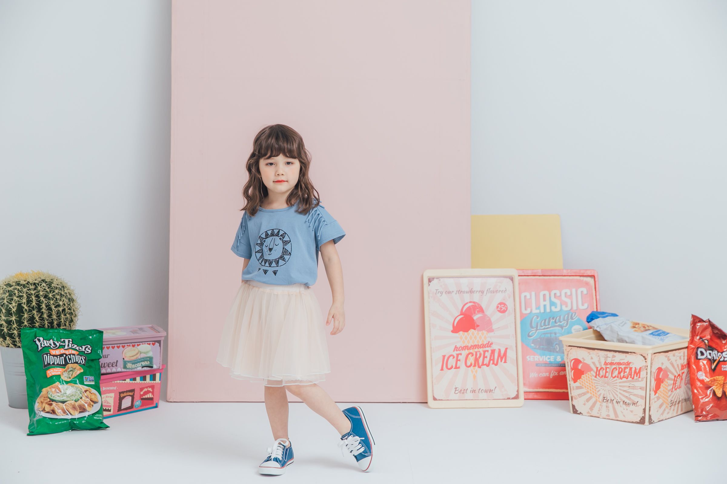 Peachy - 北鼻款*獨家訂製綿柔空氣紗裙-短裙款-氣質杏