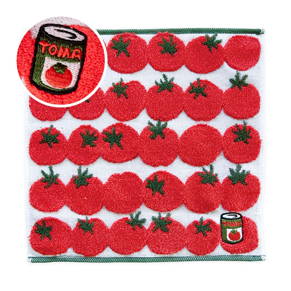 100%棉 日本製今治方巾/手帕-番茄-紅 (23×23cm)