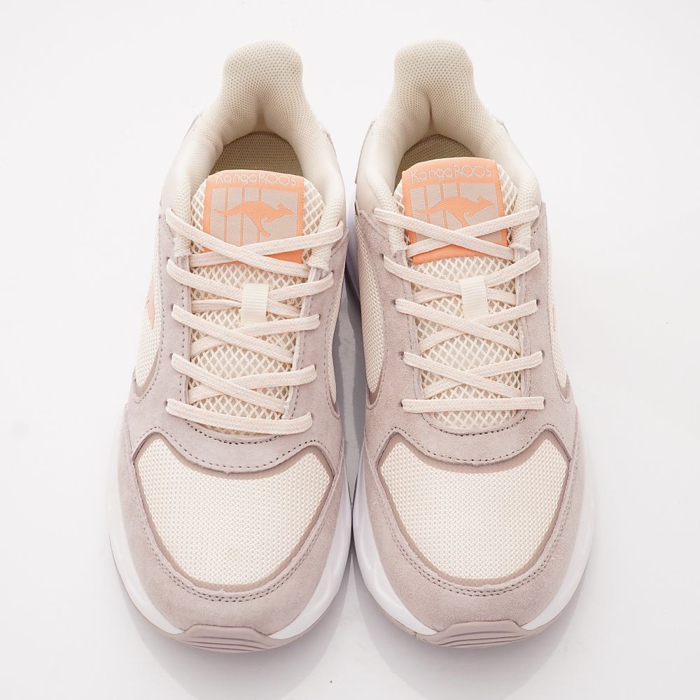 KangaROOS - 美國袋鼠鞋女段老爹運動款-運動鞋-奶茶色