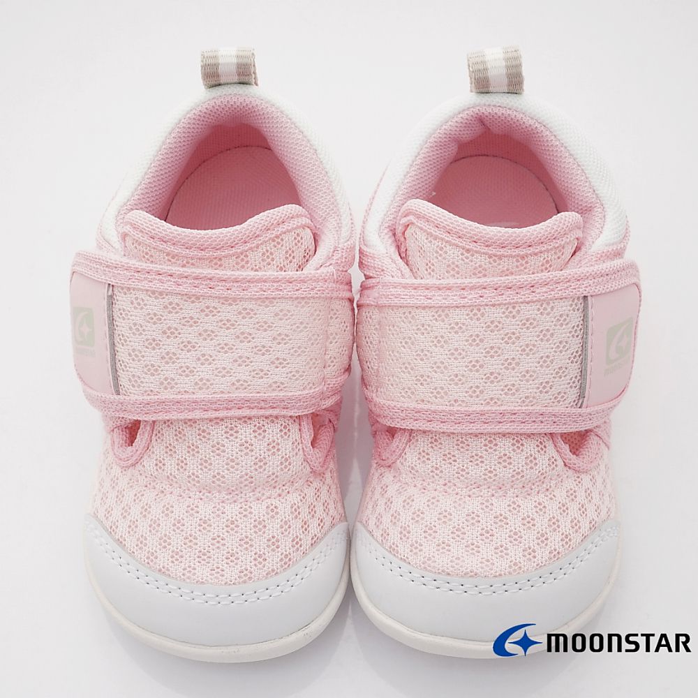 MOONSTAR日本月星 - 休閒機能寶寶學步鞋(寶寶段)-白粉