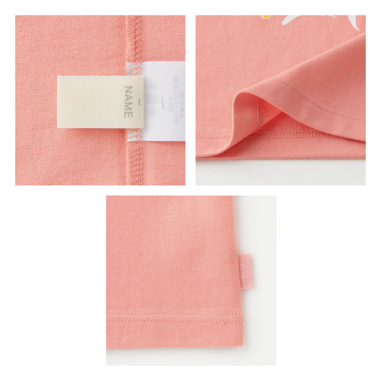 日本千趣會 - GITA 天竺棉印花短T-條紋星星-黑白