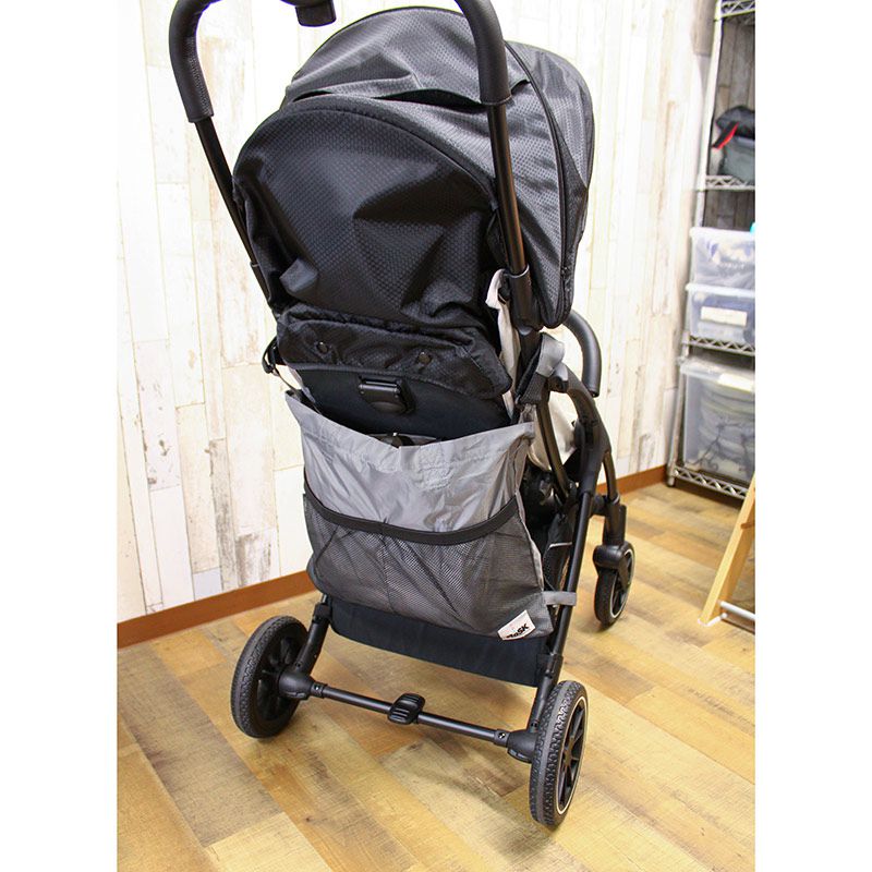 akachan honpo - 2WAY嬰兒推車用包包-深灰色 (W42.5cm×H35.5cm×D4cm)