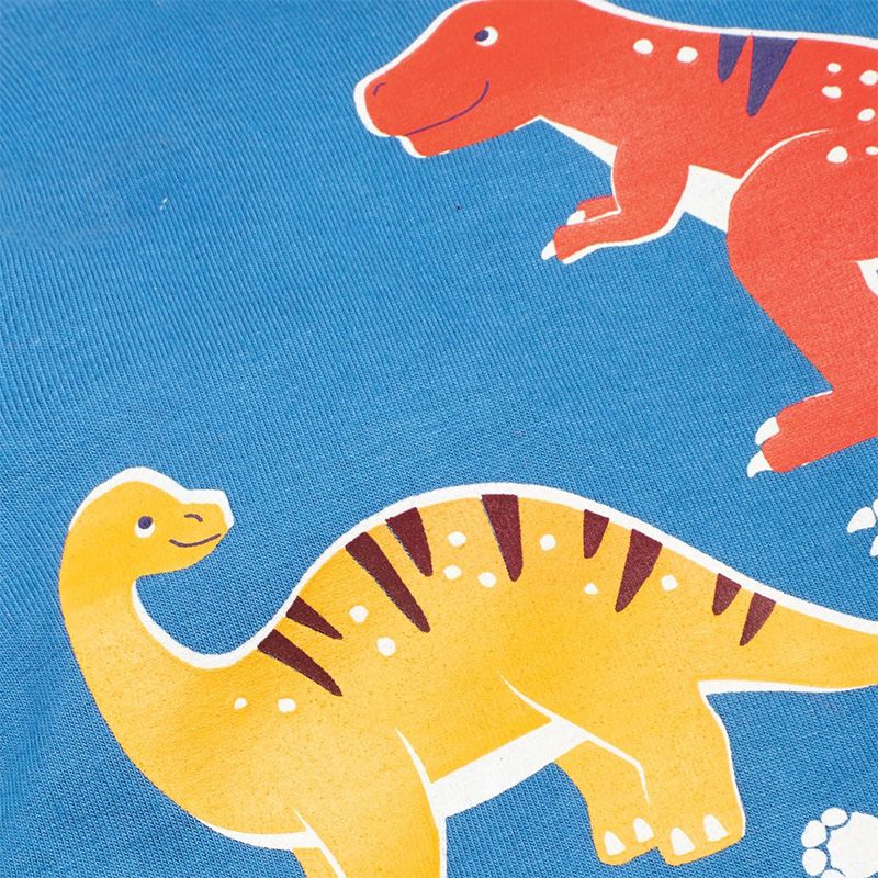 英國 JoJo Maman BeBe - 嬰幼兒100%純棉長袖上衣-恐龍樂園