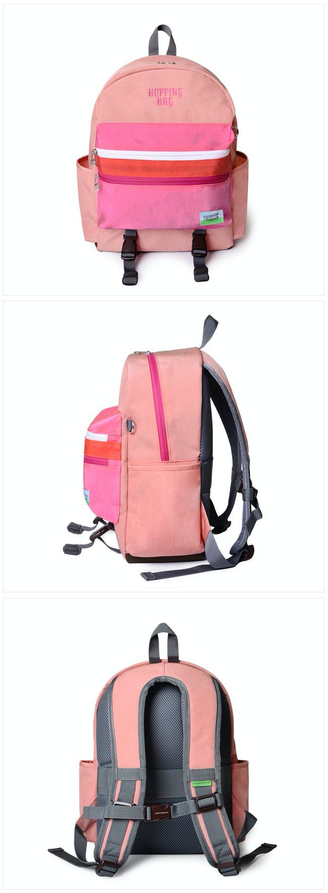 韓國 Victoria & Friends - 超輕量(490g)防潑水減壓背帶兒童背包-藍綠 (35X25X15cm)