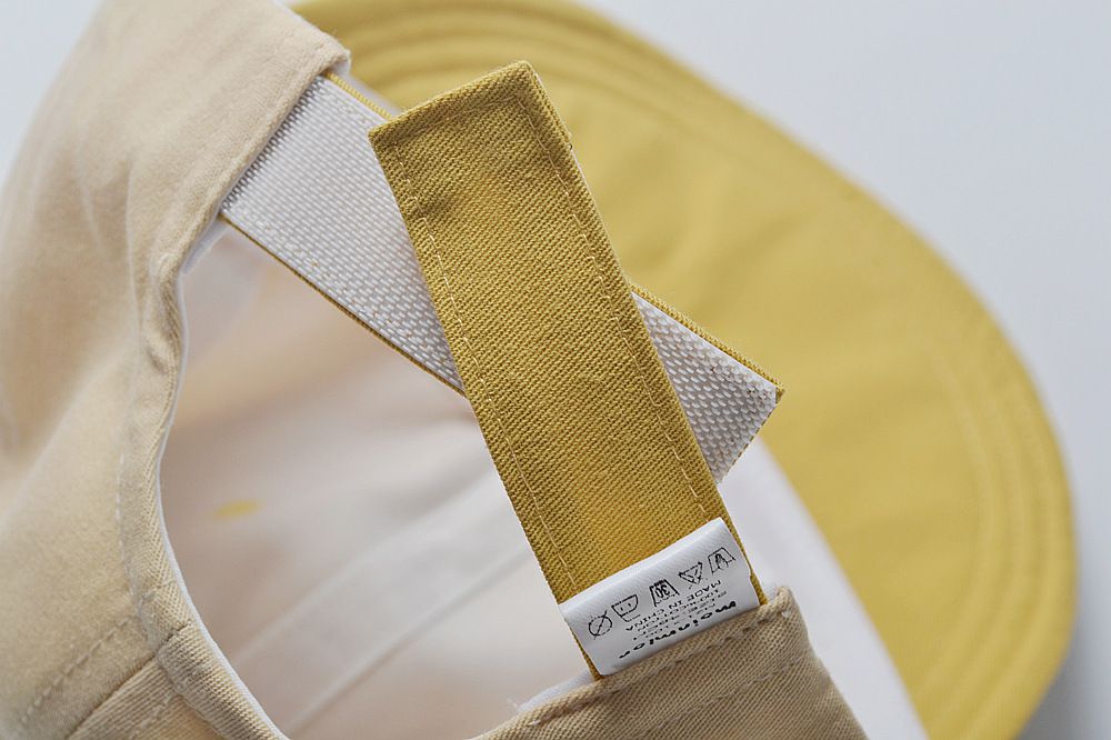 拼色鴨舌帽-橘色