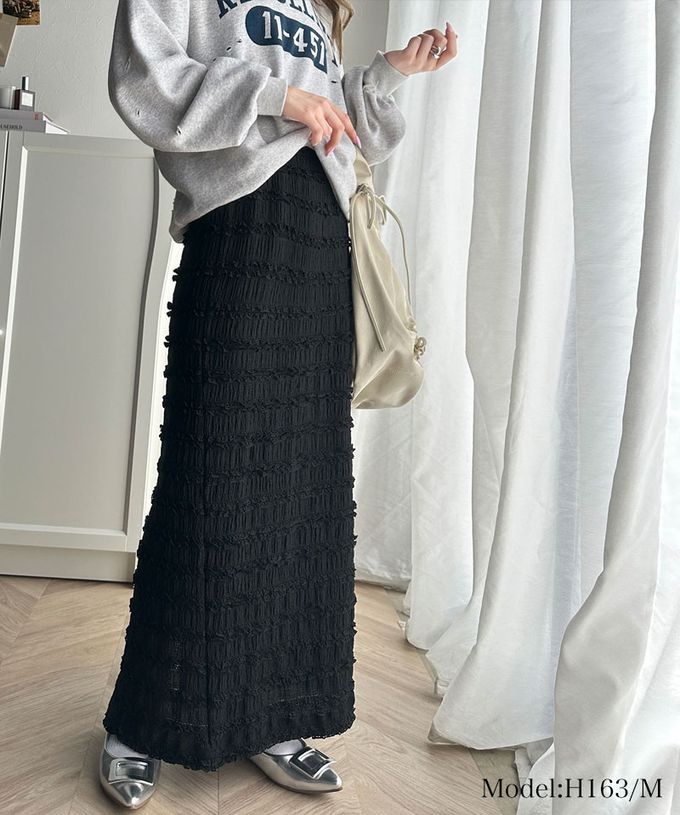 日本 Classical Elf - 立體優美蕾絲合身開叉長裙-象牙白