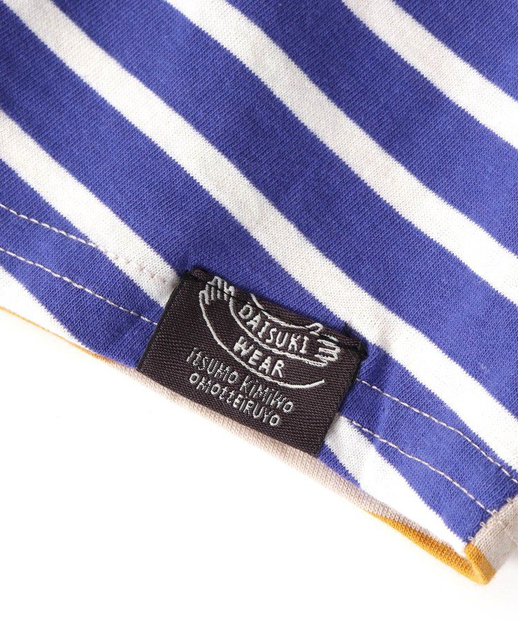 日本 BREEZE - 正反OK！圓領印花短袖上衣-線性-黑