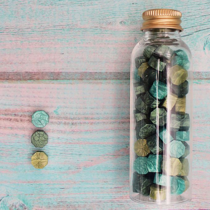 HAPPYMT - 火漆蠟粒大罐裝-漫步在原野森林-綠色系