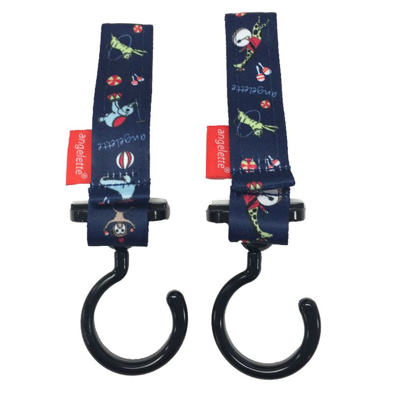 akachan honpo - angelette嬰兒車用掛勾-馬戲團-深藍色