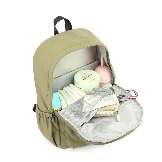 Heine 海恩 - WIN-219 後背包 極簡風女包 絲綢柔軟包包 尼龍後背包 防潑水後包包-黑色