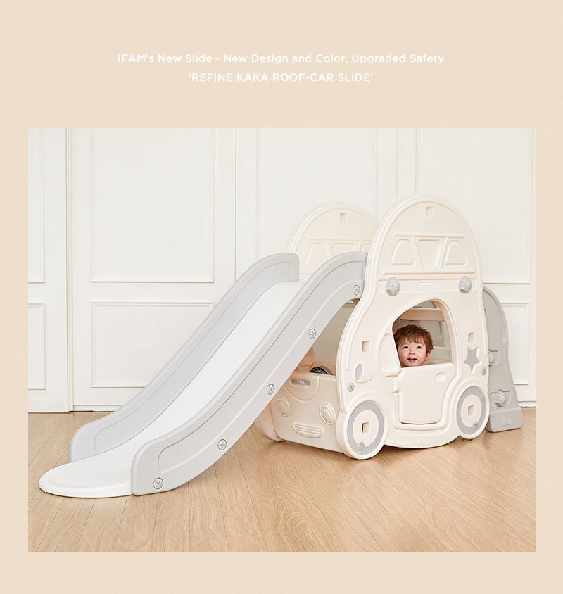 韓國 iFam - 汽車滑梯-湖水藍