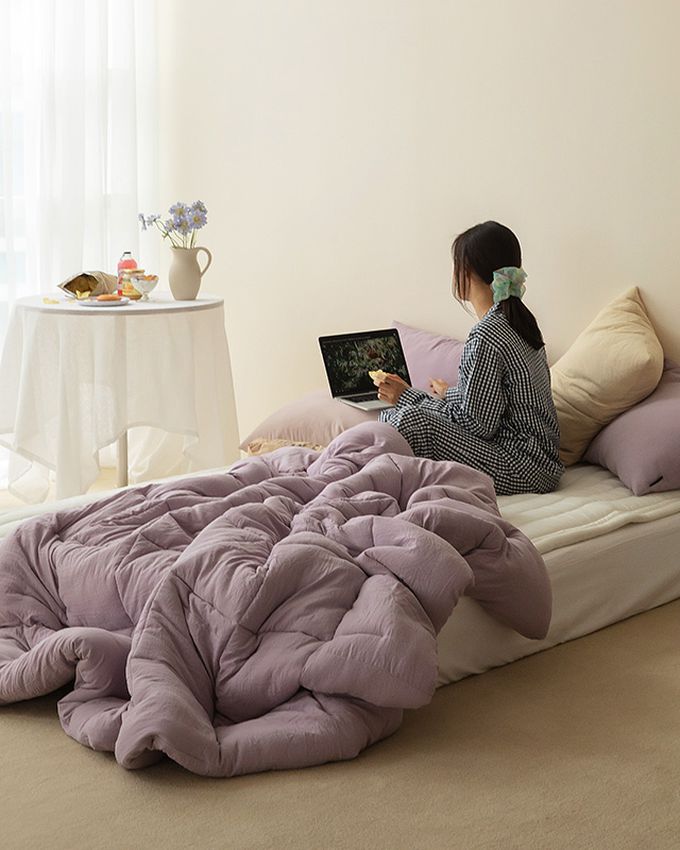 韓國 Maatila - 雲朵軟綿綿親膚棉被-藍莓奶昔