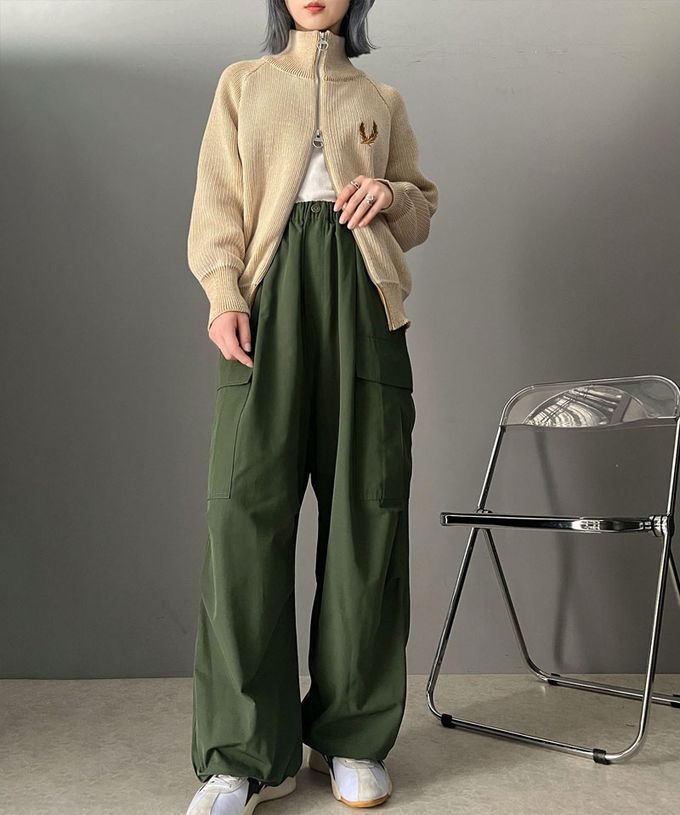 日本 Classical Elf - 美式休閒多口袋抽繩工裝褲-黑