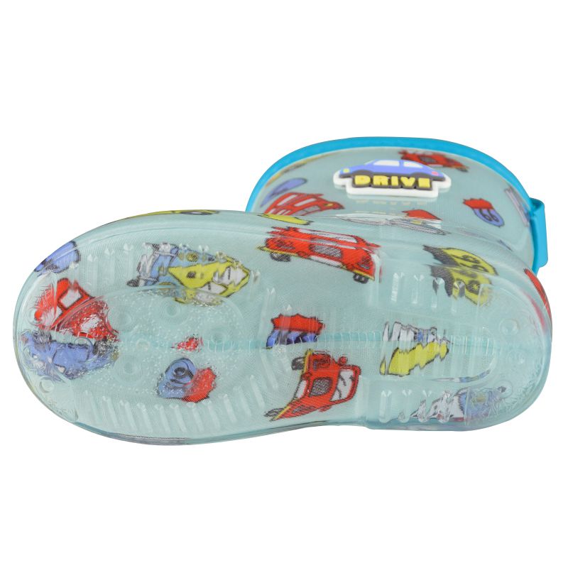 akachan honpo - 雨鞋 左右腳易分辨-汽車-藍色