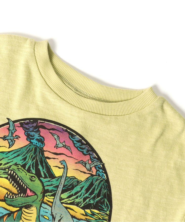 日本 BREEZE - 聯名款 衝浪風恐龍印花短袖上衣-白