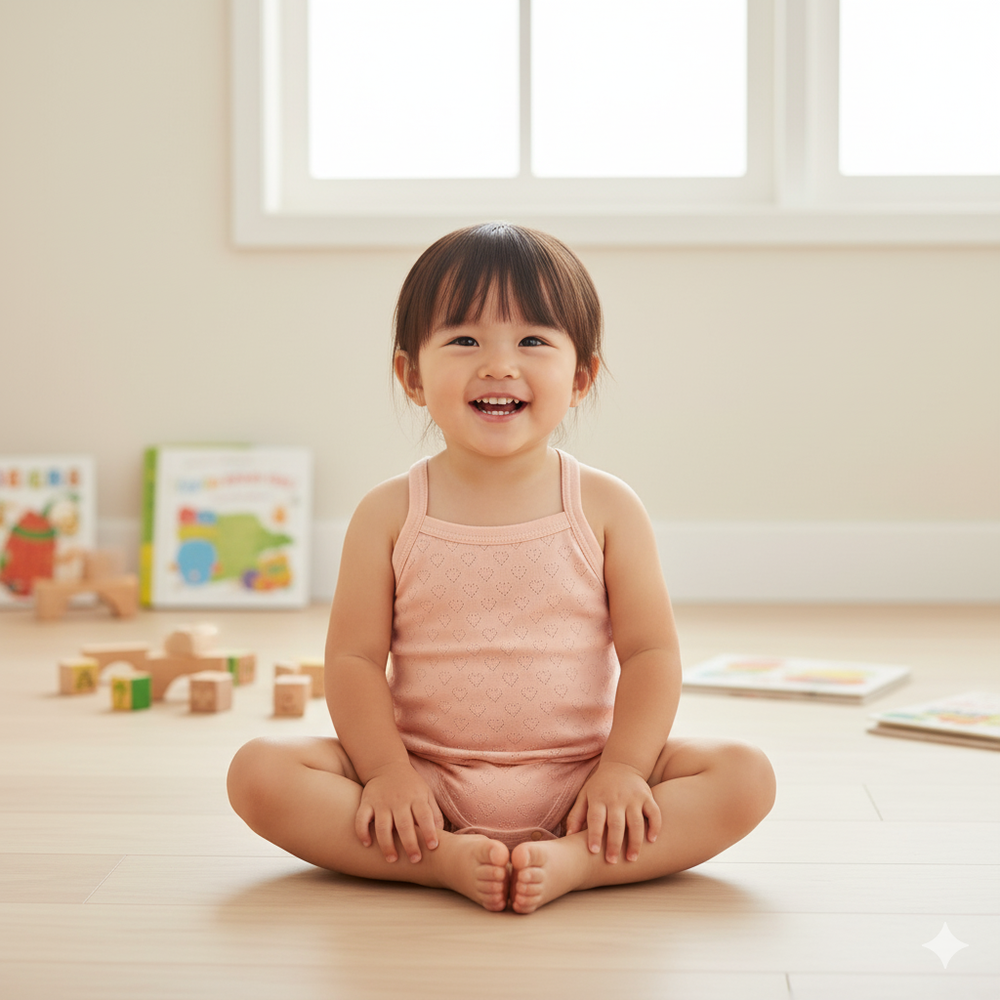 時尚細肩帶包屁衣-粉紅色