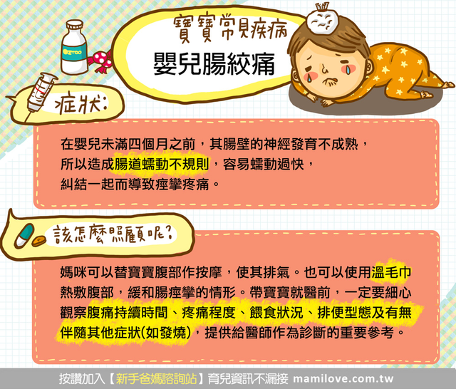 寶寶一直哭，腸絞痛該怎麼辦？
