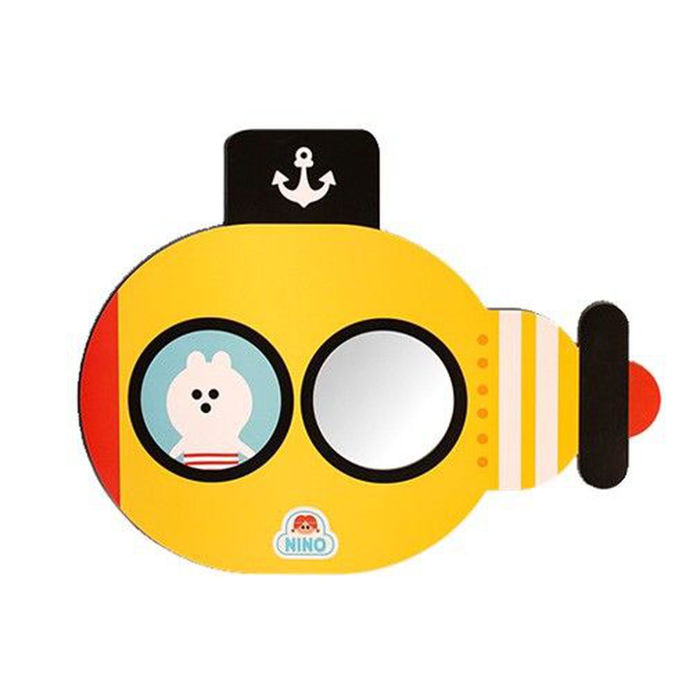 韓國 NINO - 兒童彩繪壁貼鏡-海底歷險記-黃色(78.5*61cm)