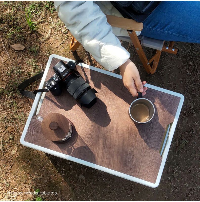 CLS - 露營摺疊收納箱/收納桌-大號-黑色 (52x35.5x29.5cm)