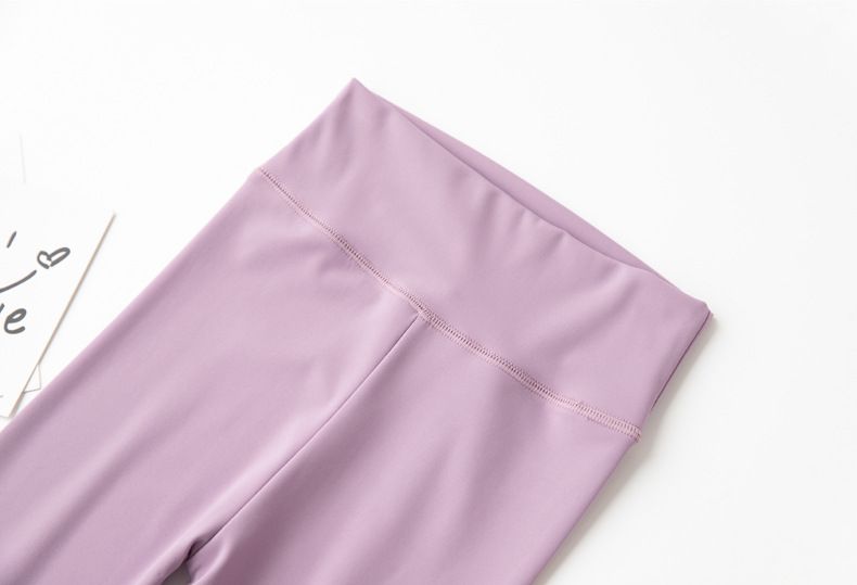 FANMOU - 高腰彈力內搭褲/瑜珈褲-英文字母-深藍色