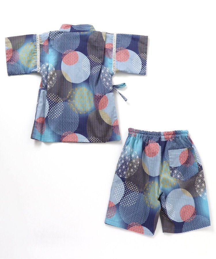 日本 apres les cours - 季節限量！清新可愛二件式甚平-彩虹西瓜-米白