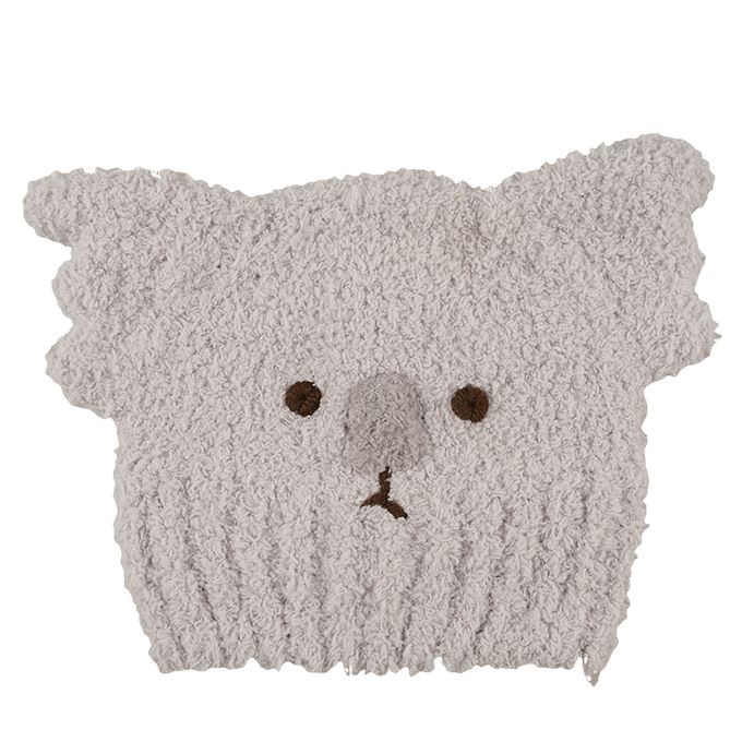 akachan honpo - 毛茸茸針織帽-無尾熊-紫色