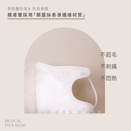嫩嬰3D立體4層類蠶絲醫用口罩/台灣製/雙鋼印/兒童口罩/嬰兒口罩/醫療口罩/親子口罩-招財進寶兔-10入/袋