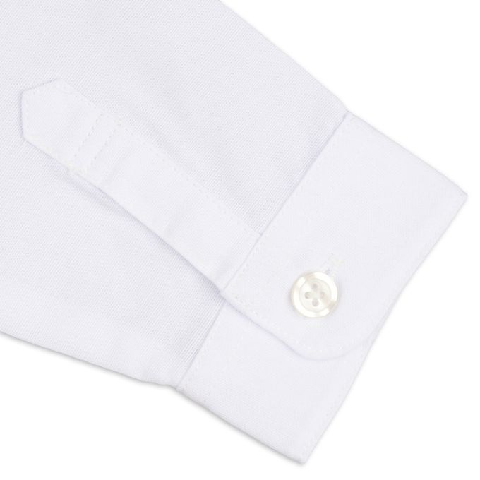 akachan honpo - 長袖襯衫-附針織領帶-白色