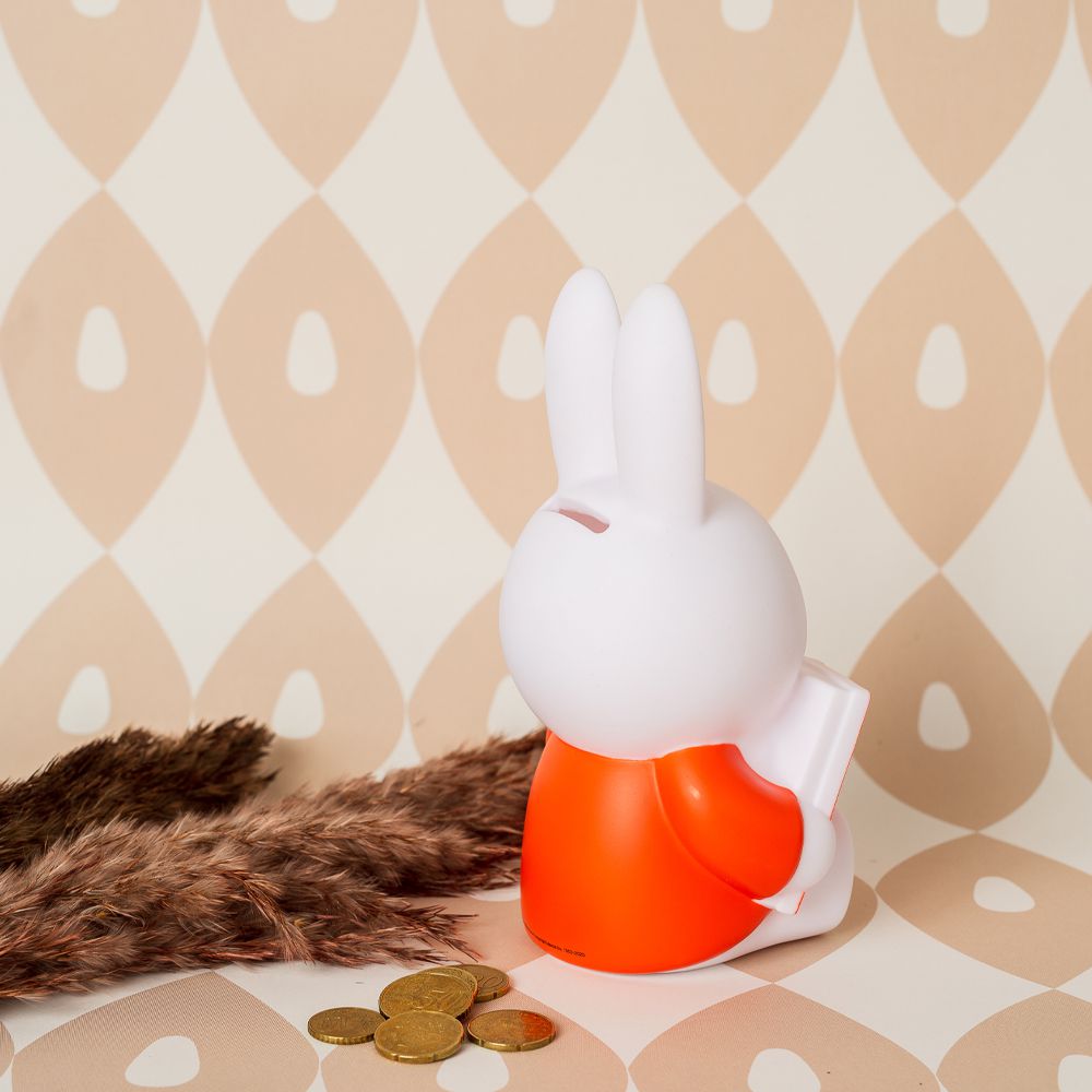 Miffy 米菲兔閱讀公仔存錢筒-中號-紅色