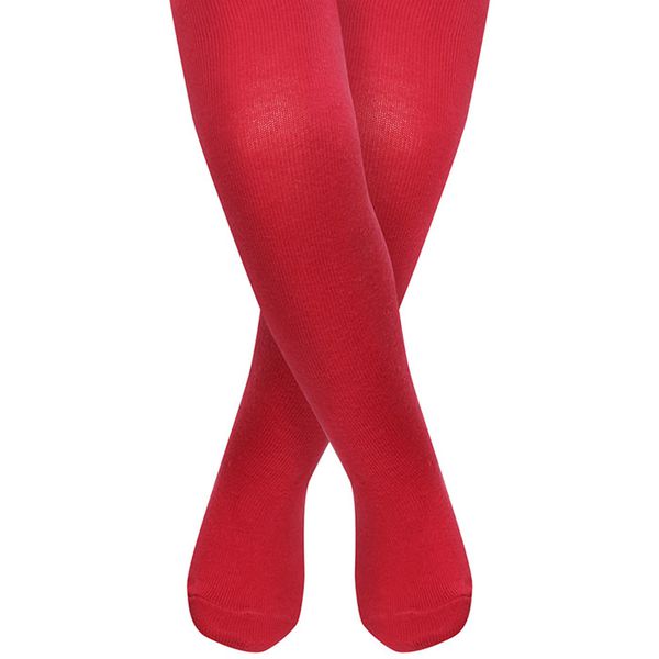 英國 JoJo Maman BeBe - 柔細寶寶兒童內搭褲襪/保暖襪-嫣紅