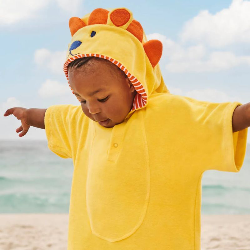 英國 JoJo Maman BeBe - 嬰幼兒/兒童游泳浴巾-小獅子