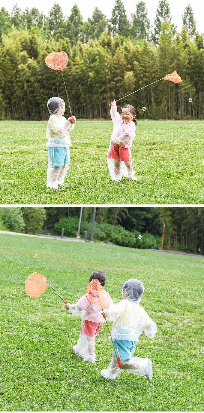 韓國 OZKIZ - 兒童防蚊蟲網連身褲套裝-白