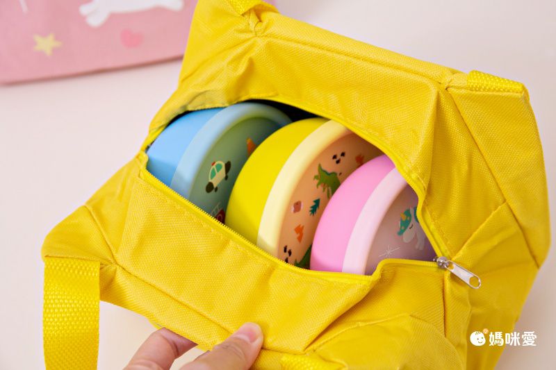 KOM - 童趣便當袋-汽車-藍