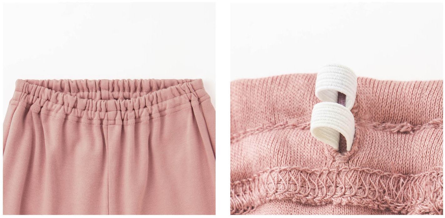 日本千趣會 - uru-hug 保濕素材長袖家居服/睡衣-Be me-深藍