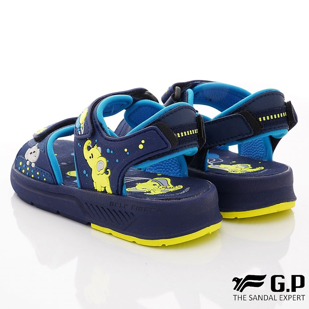 G.P - 雙黏帶排水兒童涼鞋(中小童款)-藍