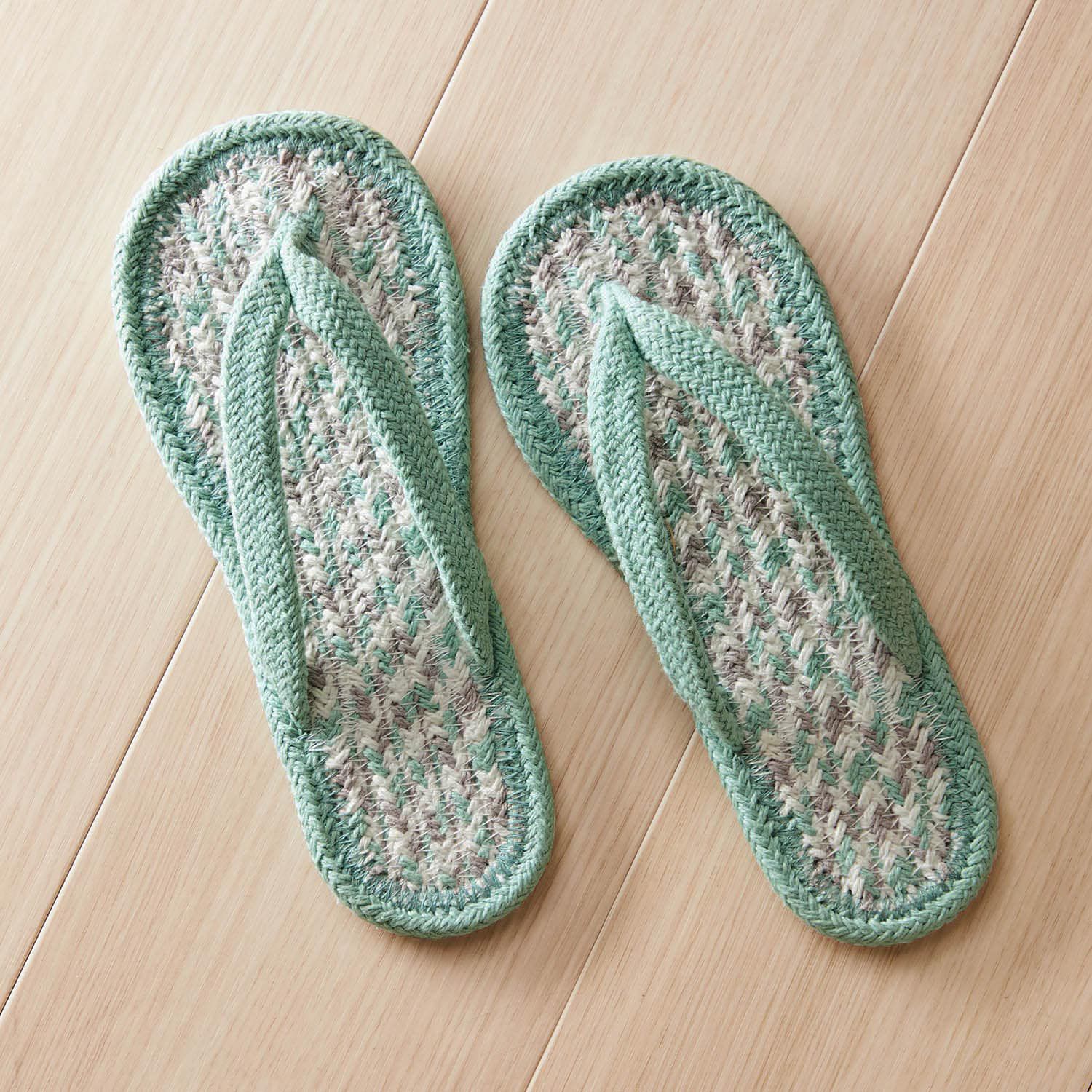 日本千趣會 - 夏日款 印度棉舒適夾腳室內拖鞋-海軍藍