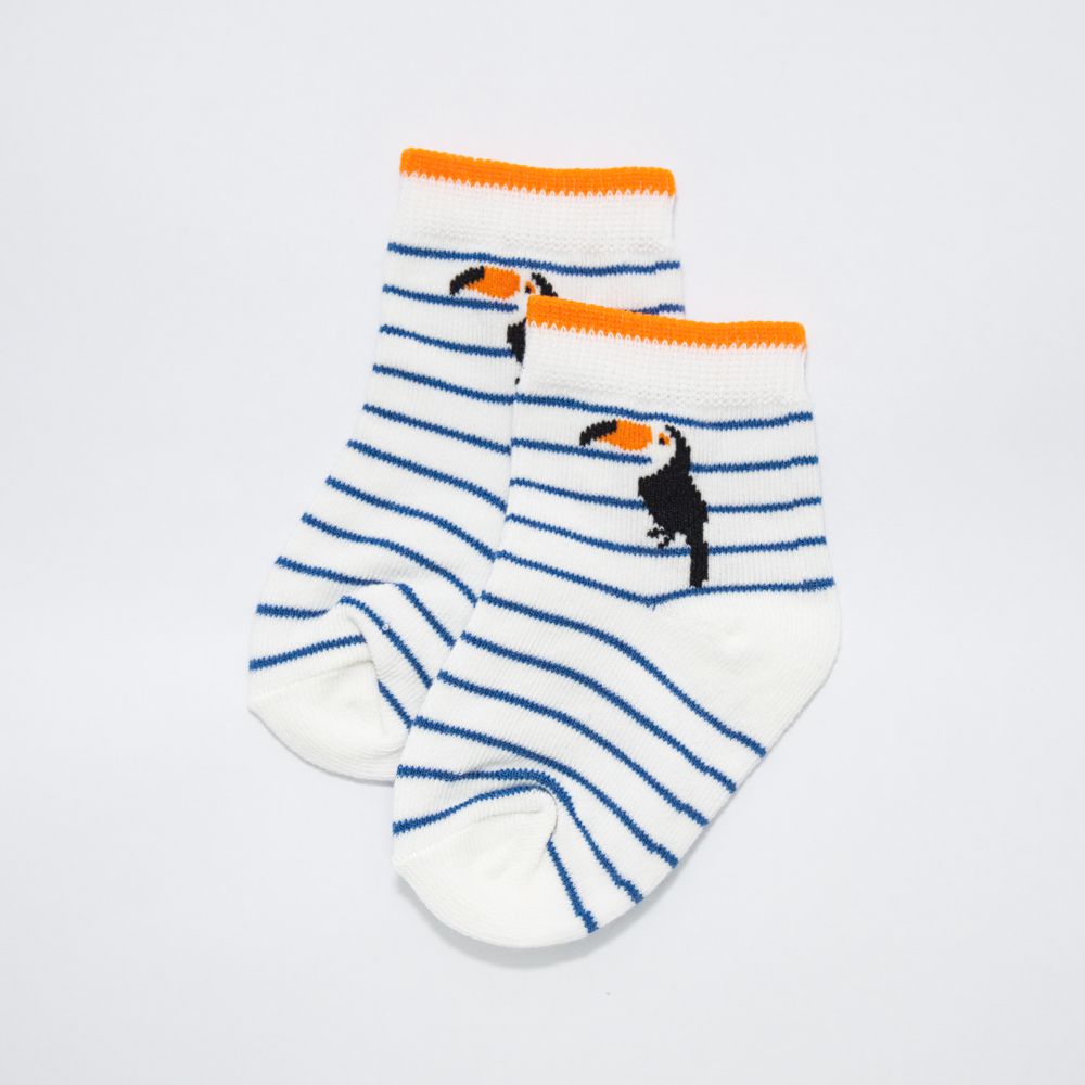 akachan honpo - 襪子-大嘴鳥-藍色