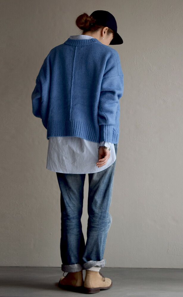 日本 zootie - 柔軟圓領短版針織毛衣-咖啡牛奶