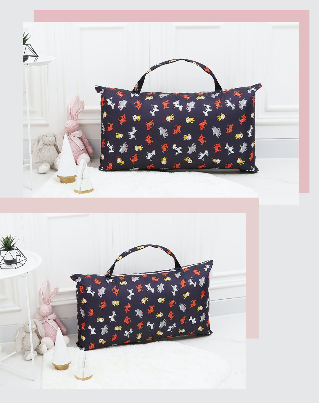 韓國 Coney Island - (加購價)加大版防水睡袋收納袋-可愛動物園 (81.5*42.5*11cm)