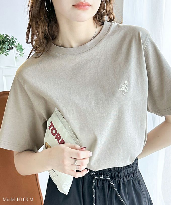 日本 Classical Elf - Java 純棉logo定番款短袖上衣-灰杏