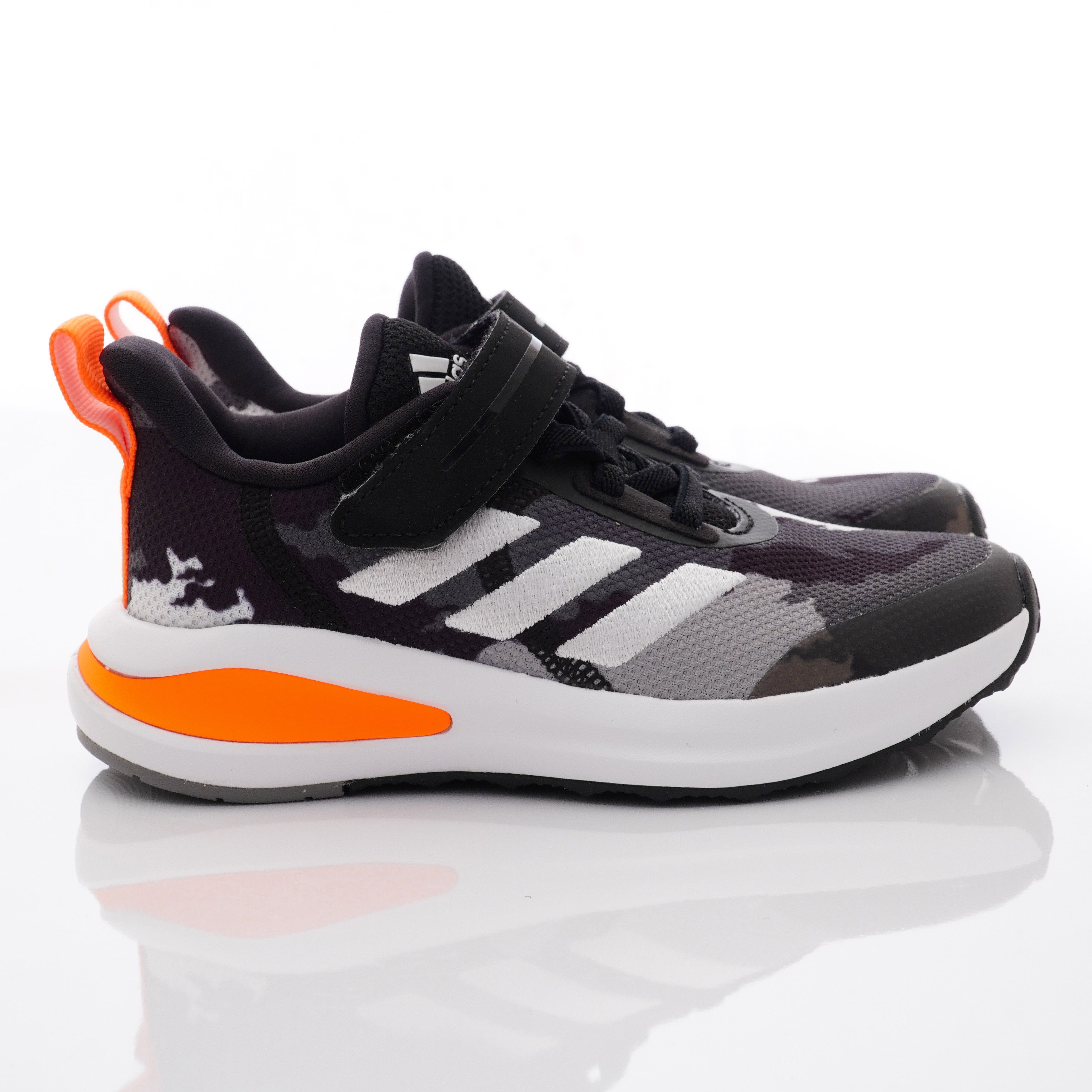 adidas - 運動童鞋-迷彩輕量運動鞋款(中小童段)-黑橘