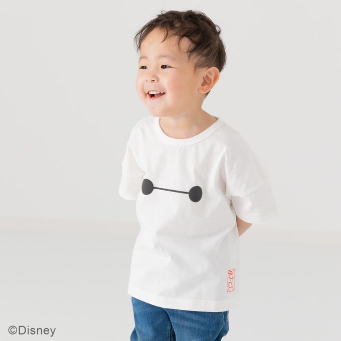 日本 Chil2 - 迪士尼人氣角色 純棉短袖上衣-杯麵表情-白