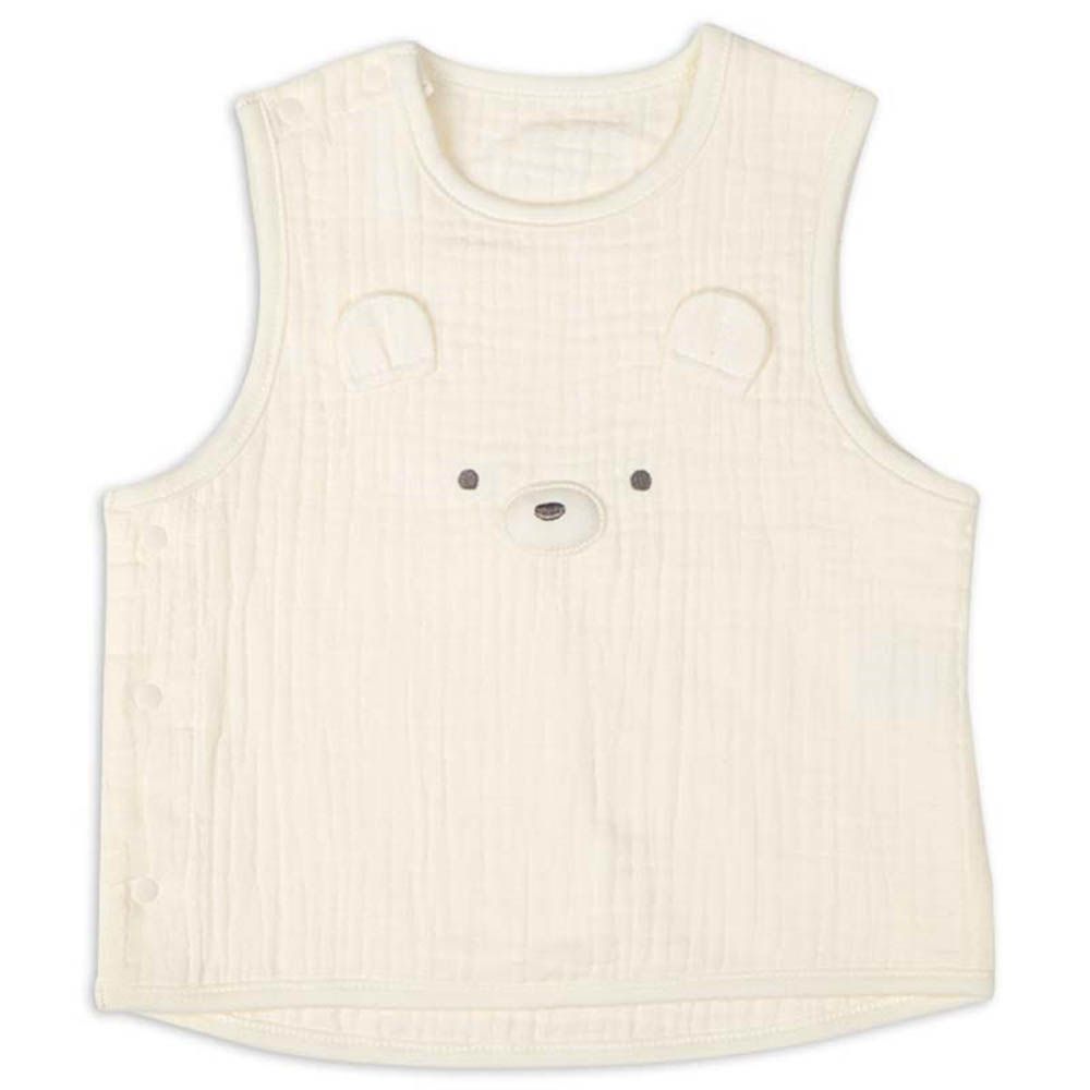 6層棉紗背心-米白色 (50~70cm)