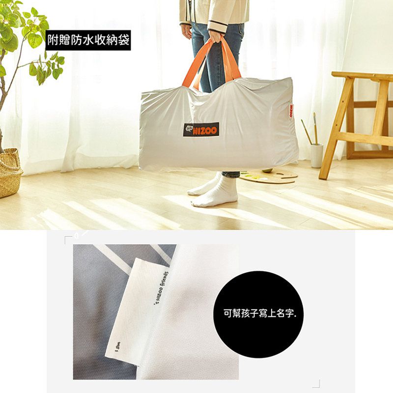 正韓Hello HiZoo - 純手工製莫代爾防蟎抗菌動物兒童睡袋(枕頭+睡墊+被子+收納袋)-粉紅兔