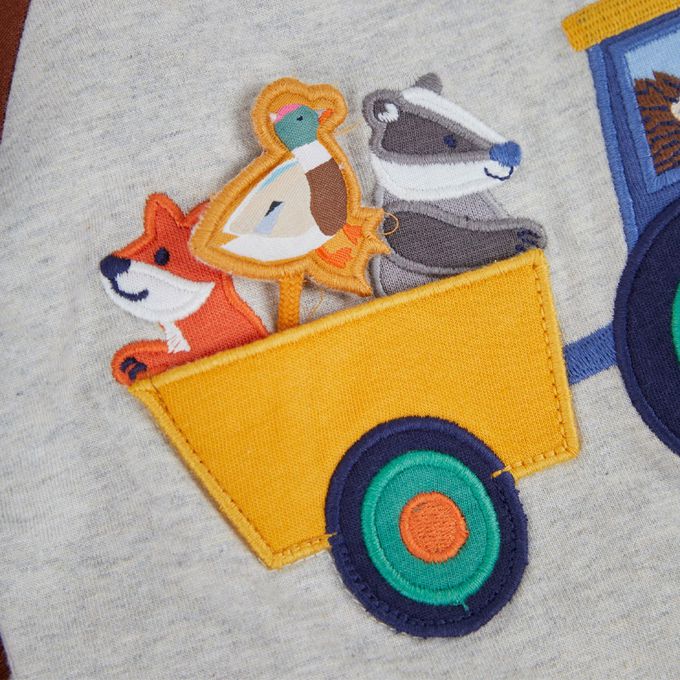 英國 JoJo Maman BeBe - 幼/兒童超優質100%純棉長袖上衣-露營去