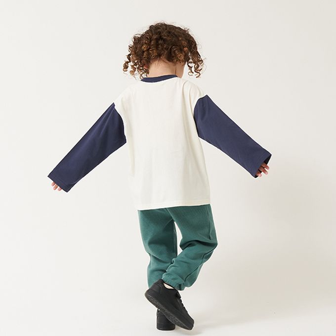 日本 b-ROOM - 彈性舒適百搭長褲-煙燻綠