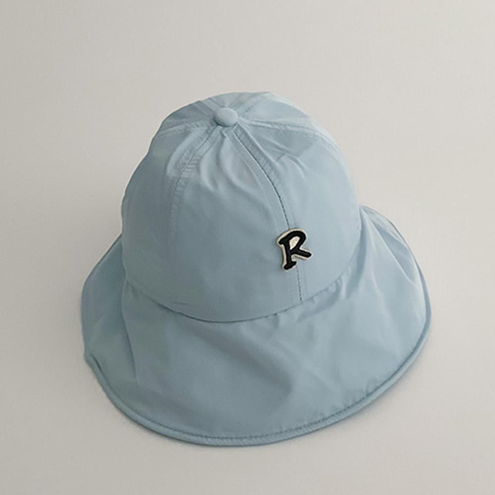 兒童大帽簷防曬速乾遮陽帽-藍色 (50-52CM)